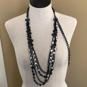 Betsey Johnson black necklace